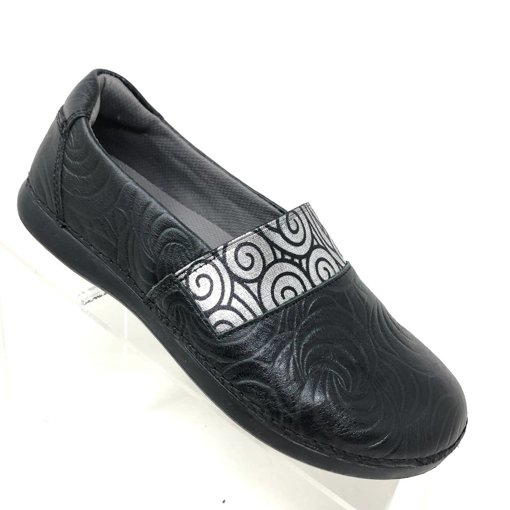 Alegria Glee Black Swirl Slip On Loafer Womens Size 37 / 7 - 7.5